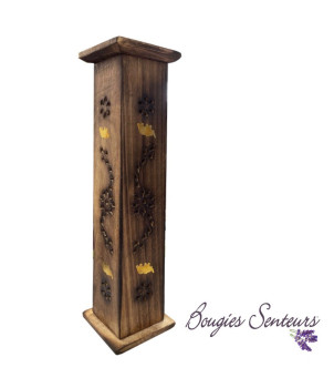 PORTE ENCENS EN BOIS TOUR ELEPHANT 30cm