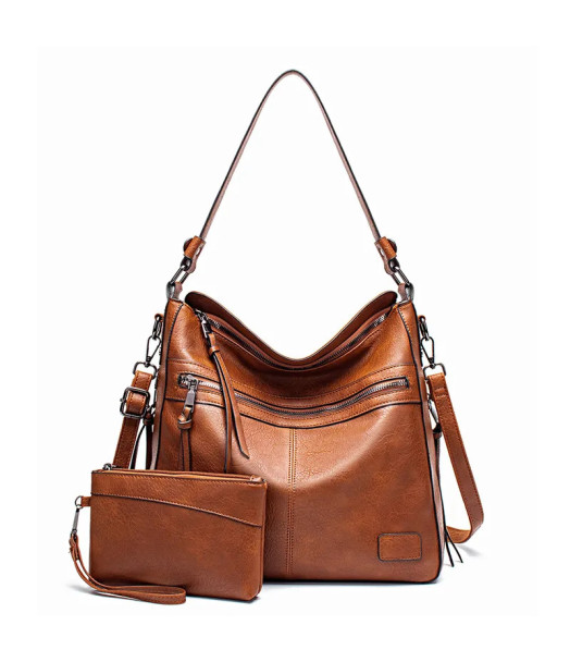 Sac fourre-tout 2 pièces Brun Adèle Sac fourre-tout 2 pièces Brun Adèle