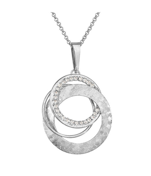 Collier Cercles entrelacés Cristal From Swarovski® 6227-02-Rh Collier Cercles entrelacés Cristal From Swarovski® 6227-02-Rh